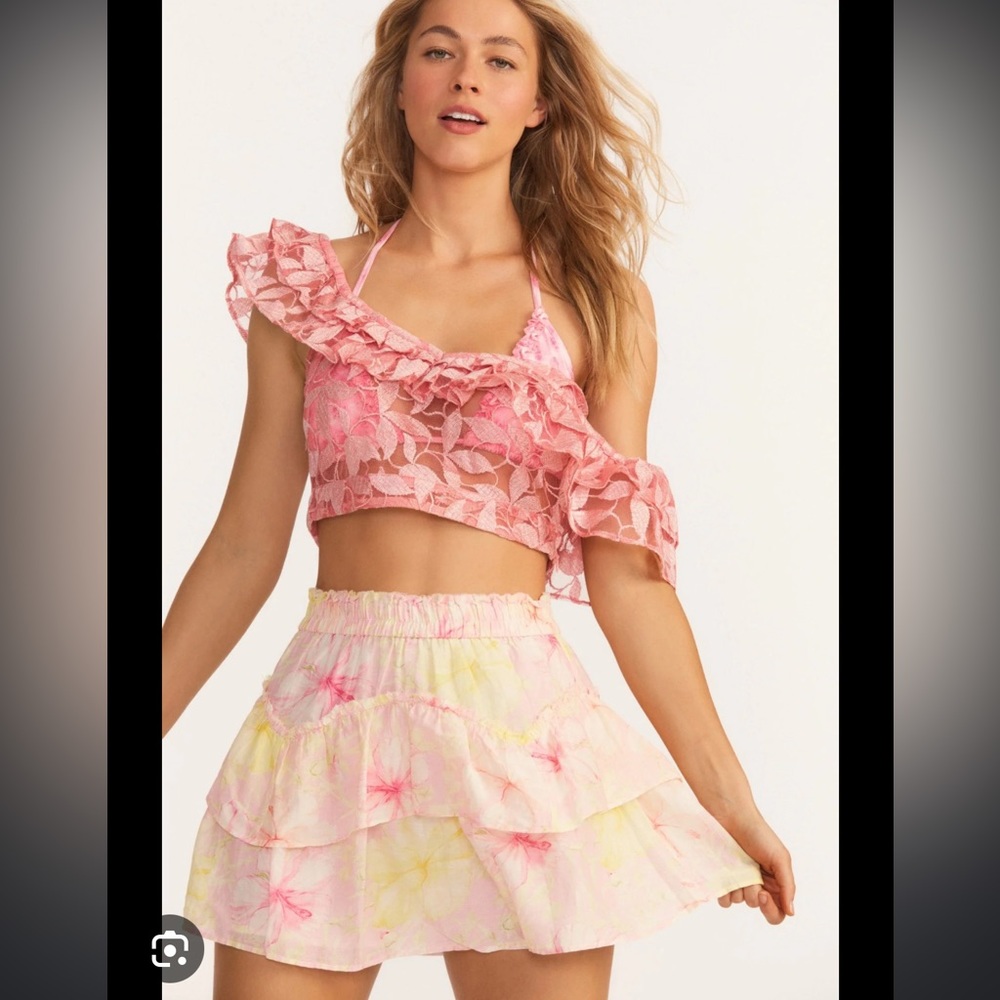 LoveShackFancy Abrielle Skirt